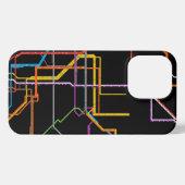 Stadsmetrokaart iPhone Hoesje (Achterkant horizontaal)