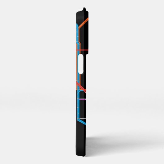 Stadsmetrokaart iPhone Hoesje (Rechterkant)