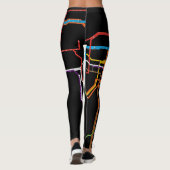 Stadsmetrokaart Leggings (Achterkant)