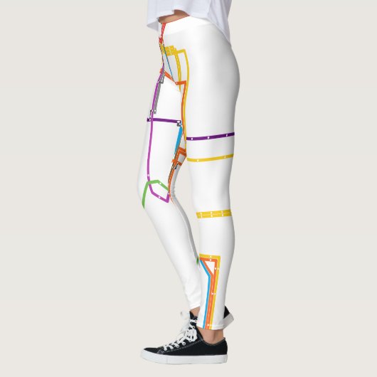 Stadsmetrokaart Leggings (Links)