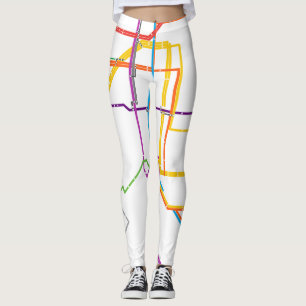 Stadsmetrokaart Leggings