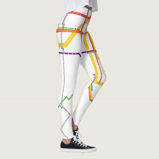 Stadsmetrokaart Leggings (Rechts)