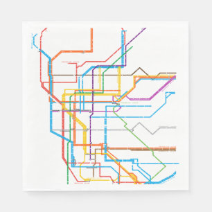 Stadsmetrokaart Servet