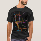 Stadsmetrokaart T-shirt (Voorkant)