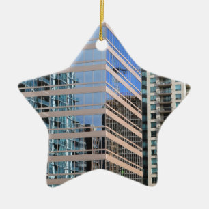 Stadsmoderne architectuur keramisch ornament