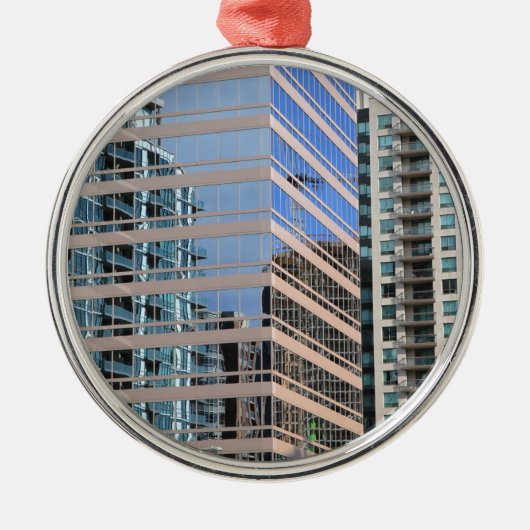Stadsmoderne architectuur metalen ornament (Voorkant)