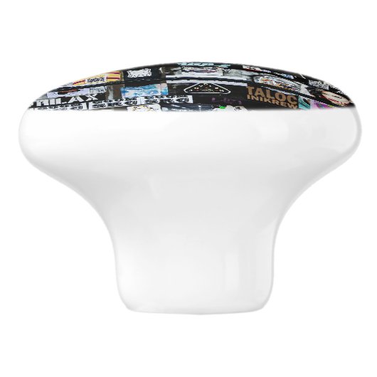 stadsmuur van Sticker Keramische Knop (Zijkant)