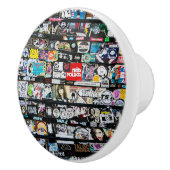 stadsmuur van Sticker Keramische Knop (Rechts)