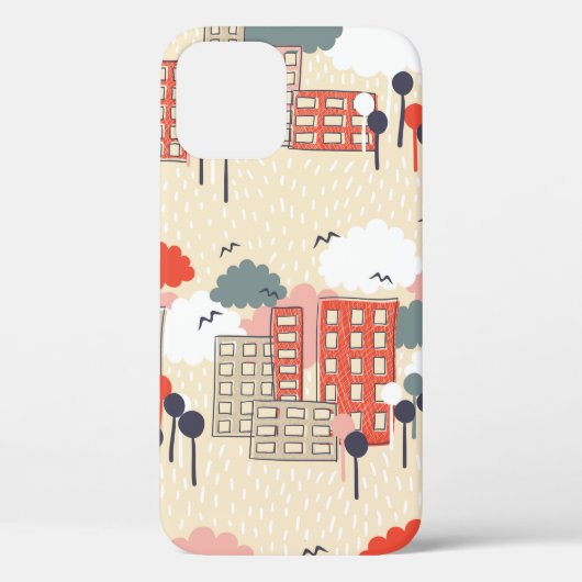 Stadsnaadloos patroon Case-Mate iPhone case (Achterkant)