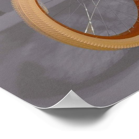  stadsnaam Fietskunst -  stijl Poster (Hoek)