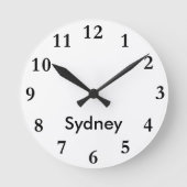 Stadsnaamklok Ronde Klok (Voorkant)