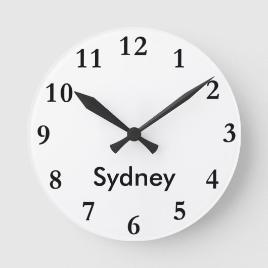 Stadsnaamklok Ronde Klok (Voorkant)