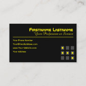 Stadsnavigator met taxichauffeur of cabine visitekaartje (Achterkant)