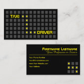 Stadsnavigator met taxichauffeur of cabine visitekaartje (Voorkant / Achterkant)