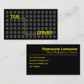 Stadsnavigator met taxichauffeur of cabine visitekaartje (Voorkant / Achterkant)