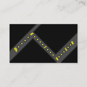 Stadsnavigator met taxichauffeur of cabine visitekaartje