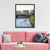 Stadsomgeving Canvasprint met spanframe Canvas Afdruk (Insitu (Woonkamer))