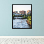 Stadsomgeving Canvasprint met spanframe Canvas Afdruk (Insitu (Houten vloer))