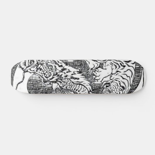 Stadsondergrondse dragon Tiger Popsiche Deck Persoonlijk Skateboard (Horizontaal)