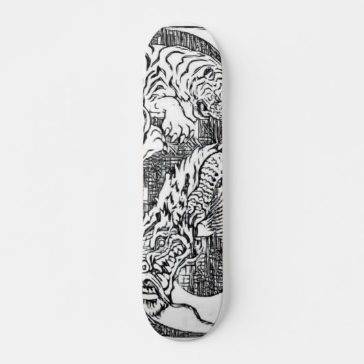 Stadsondergrondse dragon Tiger Popsiche Deck Persoonlijk Skateboard (Voorkant)