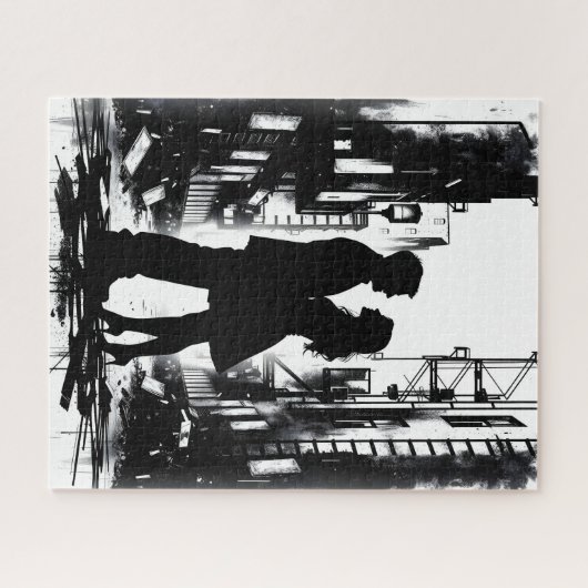 stadspaar legpuzzel (Horizontaal)