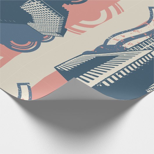 Stadspapier voor Abstracte opvulling Cadeaupapier