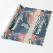 Stadspapier voor Abstracte opvulling Cadeaupapier (Uitgerold)