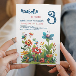 Stadspark I Schattige Grass Creatures Verjaardagsf Kaart