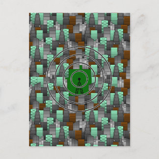 Stadspatroon met radiotoren briefkaart