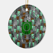 Stadspatroon met radiotoren keramisch ornament (Links)