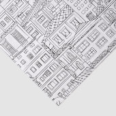 Stadspatroon Tissuepapier (Detail)