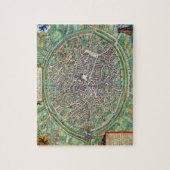 Stadsplan Brugge uit "Civitates Orbis Terraru Legpuzzel (Verticaal)