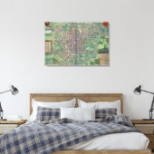 Stadsplan Brussel, uit 'Civitates Orbis Terra' Canvas Afdruk (Insitu (Slaapkamer))