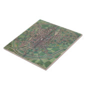 Stadsplan Brussel, uit 'Civitates Orbis Terra' Tegeltje (Zijkant)