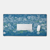 Stadsplan van Morgen Blueprint - Retro Architectuu Bureaumat (Keyboard & Muis)