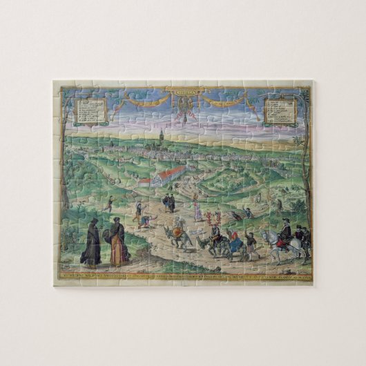 Stadsplan van Sevilla, uit "Civitates Orbis Terrar Legpuzzel (Horizontaal)