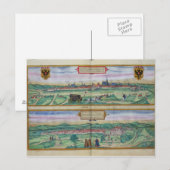 Stadsplan van Wenen en Buda uit 'Civitates Orbi' Briefkaart (Voorkant / Achterkant)