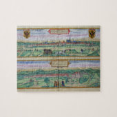 Stadsplan van Wenen en Buda uit 'Civitates Orbi' Legpuzzel (Horizontaal)