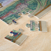 Stadsplan van Wenen en Buda uit 'Civitates Orbi' Legpuzzel (Zijkant)