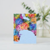 Stadsplattegrond Bakoe Azerbeidzjan Briefkaart (Staand voorkant)