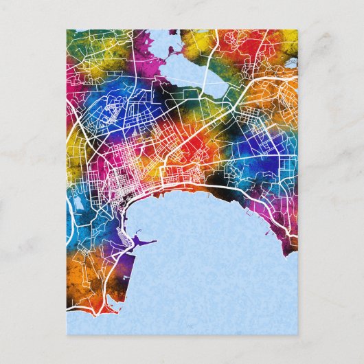 Stadsplattegrond Bakoe Azerbeidzjan Briefkaart (Voorkant)