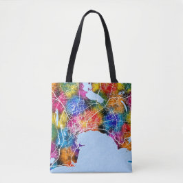 Stadsplattegrond Bakoe Azerbeidzjan Tote Bag