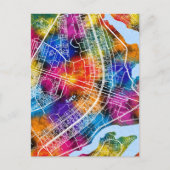 Stadsplattegrond Brasília Brazilië Briefkaart (Voorkant)