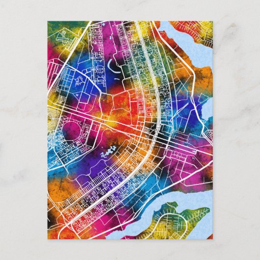 Stadsplattegrond Brasília Brazilië Briefkaart (Voorkant)