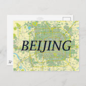 STADSPLATTEGROND BRIEFKAARTEN ♥ Beijing (Voorkant / Achterkant)