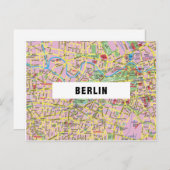 STADSPLATTEGROND BRIEFKAARTEN ♥ Berlijn (Voorkant / Achterkant)