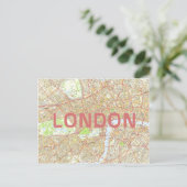 STADSPLATTEGROND BRIEFKAARTEN ♥ Londen (Staand voorkant)
