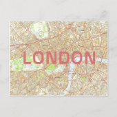 STADSPLATTEGROND BRIEFKAARTEN ♥ Londen (Voorkant)