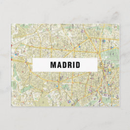 STADSPLATTEGROND BRIEFKAARTEN ♥ Madrid