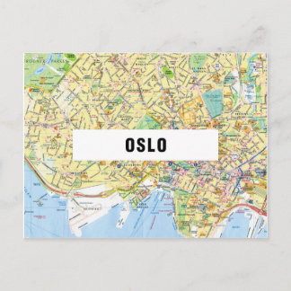 STADSPLATTEGROND BRIEFKAARTEN ♥ Oslo